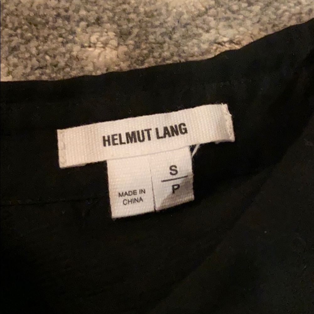 Helmet Lang black long sleeve button down
